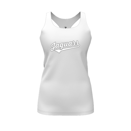 [CUS-DFW-RCBK-PER-WHT-FYS-LOGO1] Racerback Tank Top (Female Youth S, White, Logo 1)