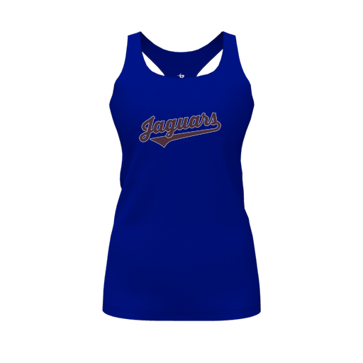 [CUS-DFW-RCBK-PER-RYL-FYS-LOGO2] Racerback Tank Top (Female Youth S, Royal, Logo 2)