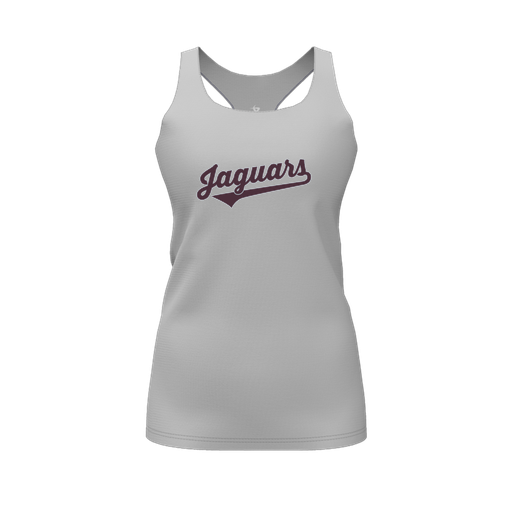 [CUS-DFW-RCBK-PER-GRY-FYS-LOGO2] Racerback Tank Top (Female Youth S, Gray, Logo 2)