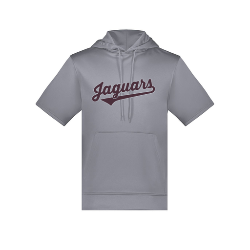 [6871.059.S-LOGO2] Men's Dri Fit Short Sleeve Hoodie (Adult S, Gray, Logo 2)