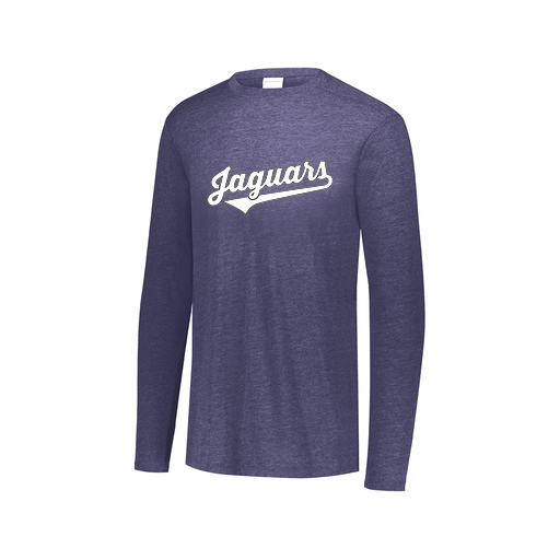 [FTLCUBNV-AXS-LOGO1] Decker Men's Tri-Blend T-Shirt - Long Sleeve (Adult XS, Navy, Logo 1)
