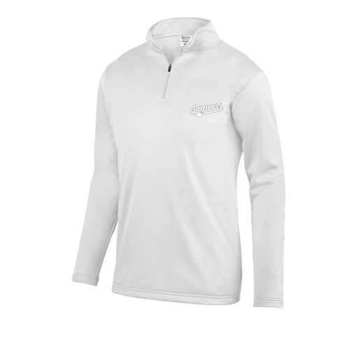 [DFW-FFQZ-WHT-AS-LOGO1] Men's FlexFleece 1/4 Zip (Adult S, White, Logo 1)