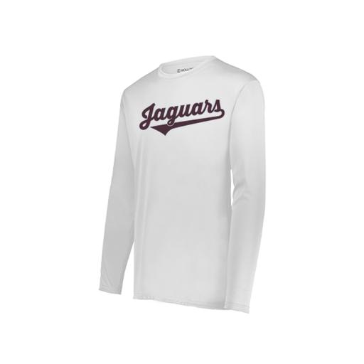 [222823.005.S-LOGO2] Youth LS Smooth Sport Shirt (Youth S, White, Logo 2)