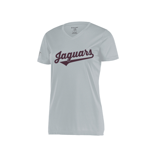 [222820.099.S-LOGO2] Ladies Movement Dri Fit Shirt (Female Adult S, Silver, Logo 2)