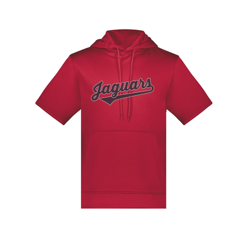 [6871.083.S-LOGO2] Men's Dri Fit Short Sleeve Hoodie (Adult S, Red, Logo 2)