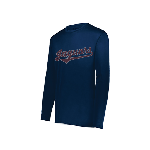 [222822.065.XS-LOGO2] Men's LS Smooth Sport Shirt (Adult XS, Navy, Logo 2)