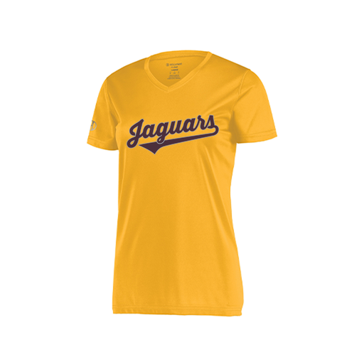 [222820.023.S-LOGO2] Ladies Movement Dri Fit Shirt (Female Adult S, Athletic Gold, Logo 2)