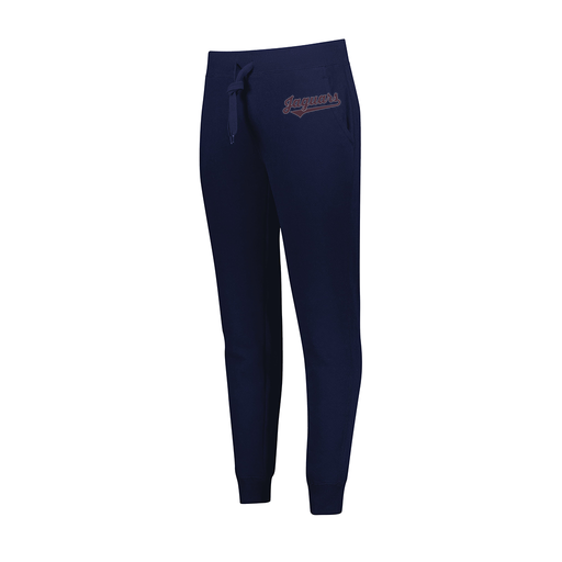 [229748.065.XS-LOGO2] Ladies 60/40 Fleece Jogger (Female Adult XS, Navy, Logo 2)